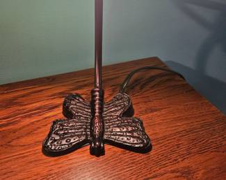 Butterfly Stain Glass Style Desk Lamp Base 