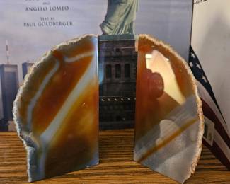 Agate Bookends 