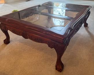 Wood & Glass Coffee Table 