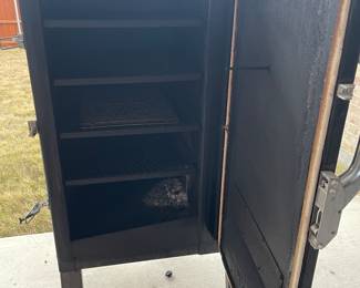 Inside of smoker - 4 shelves