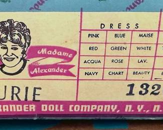 Madam Alexander dolls with original boxes: Amy, Elizabeth, Meg, Mamie, Lauire, Elise the Bride
