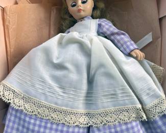 Madam Alexander dolls with original boxes: Amy, Elizabeth, Meg, Mamie, Lauire, Elise the Bride