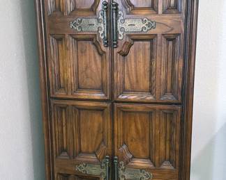 Wooden nightstands, dresser/credenza + tall dresser/wardrobe