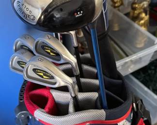 Callaway golf bag + Thomas golf clubs