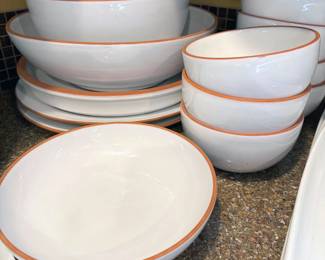 Whiteware dishes, including Dansk