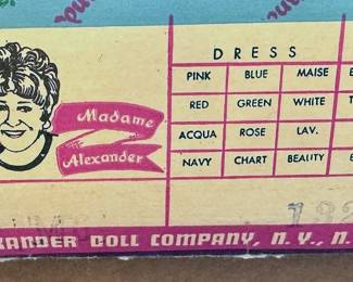 Madam Alexander dolls with original boxes: Amy, Elizabeth, Meg, Mamie, Lauire, Elise the Bride