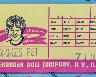 Madam Alexander dolls with original boxes: Amy, Elizabeth, Meg, Mamie, Lauire, Elise the Bride