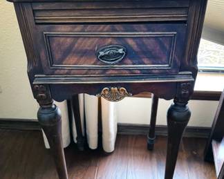Wood side table