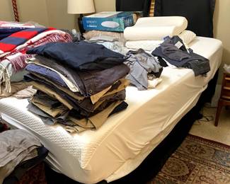 mens clothing, adjustable bed