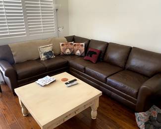 sectional couch and coffee table
