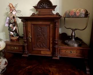 Burlwood French Writing Desk