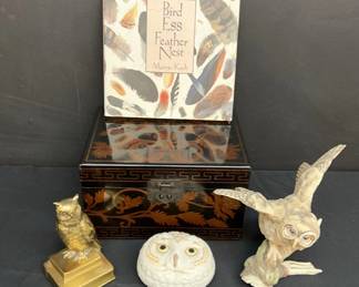 Owl Decor , Bird Book, Decorative CD Case