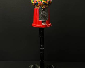 Vintage 1985 Carousel Classic Style Claw Foot Standing Gum Ball Machine