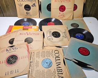 Vintage Collection Of 78 Rpm Shellac Records.