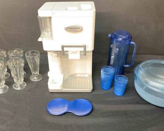 Cuisinart Mix It In Soft Serve Ice Cream Maker, Sundae Glasses, Tupperware And More