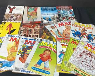 Vintage Comic Books And Mad Magazines