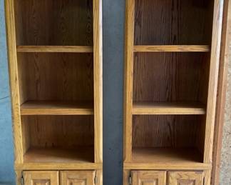 Matching Wood Bookcases