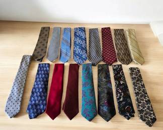 Vintage Mens Ties Lot 1 Adolfo Duke Resilio Geoffrey Beene Arturo Phillipe Lilly Dache