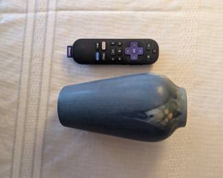 Newcomb College pottery-Roku remote for size.