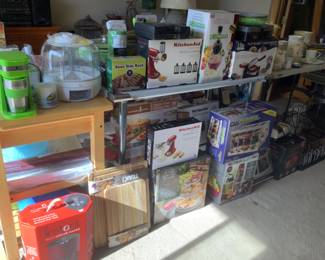 I’m going to estimate that there are over one hundred appliances and most are still in the box!