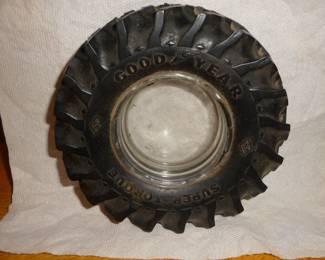 antique Goodyear tire ashtray