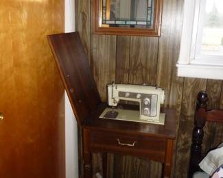 sewing machine IN the cabinet