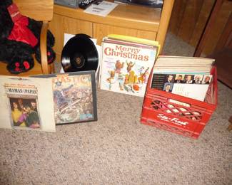 LP's / TV / little chair / more