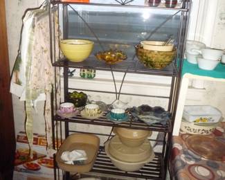 shelf IS for sale / also assorted dishes