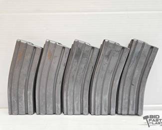 1214  5 Colt AR15 5.56MM 30rd Magazines