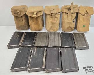 1202  10 20rd .308 Magazines  5 Ammo Belt Pouches