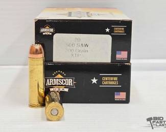 1456  NEW 40 Rounds of Armscor 500 SW Ammo