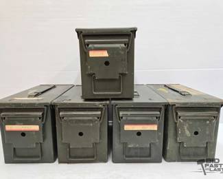 1620  5 Military Ammo Boxes