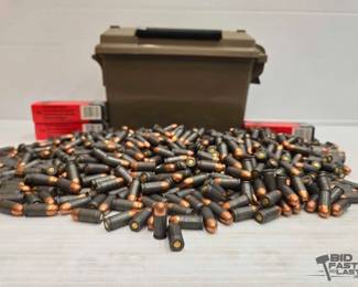 1582  NEW Over 400 Rounds of .380 Auto Ammo W Ammo Box