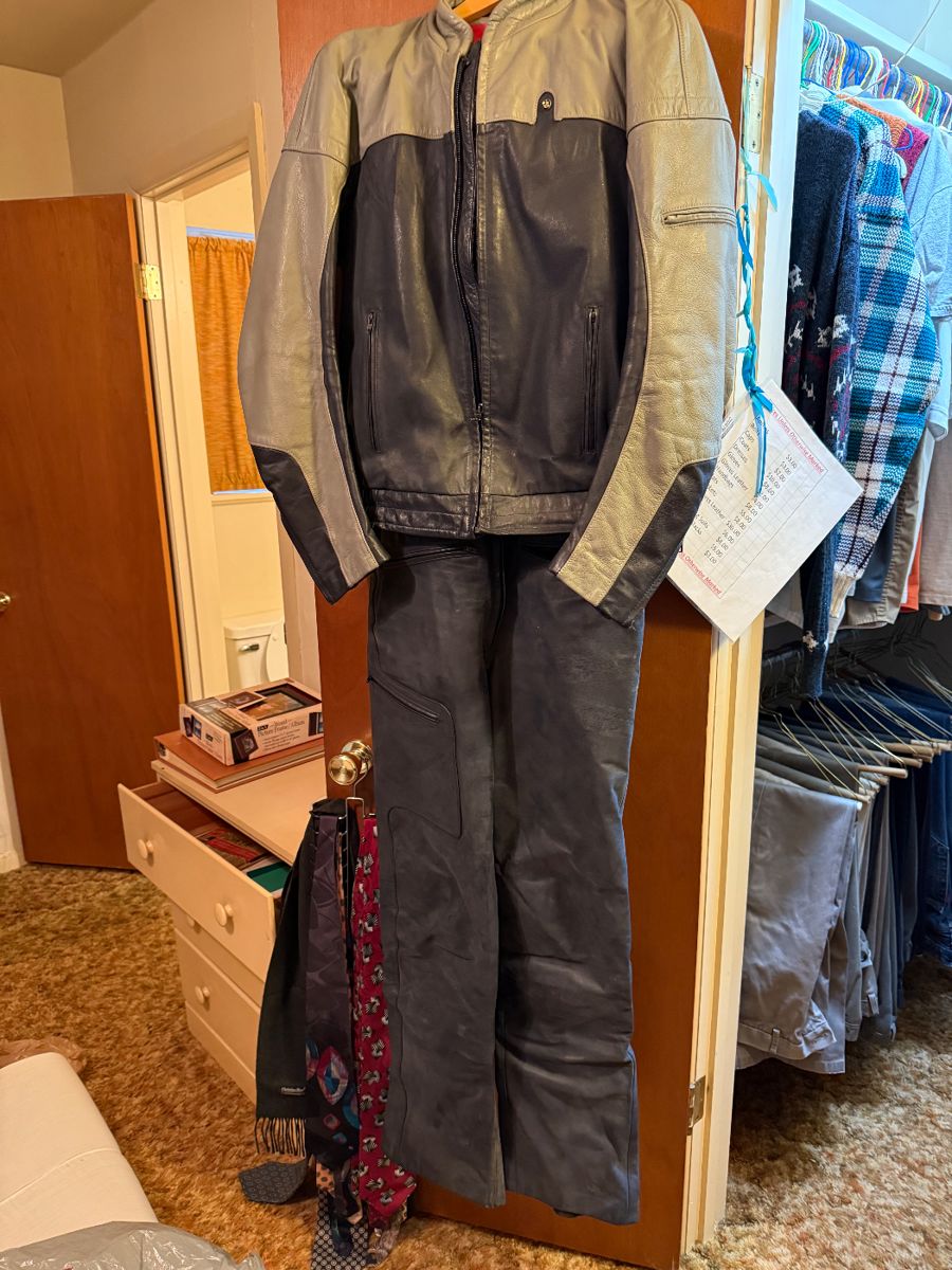 BMW riding leather ‘80 vintage, bib and jacket