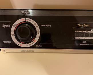 Whirlpool washer and dryer