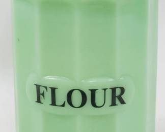 1136 - Jadeite Flour Canister 7"
