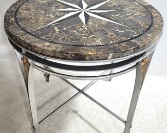 4128 - Butler Specialty Inlaid Top Counter Table 35 x 36
