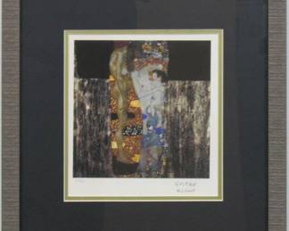 9056 - Three Ages of a Woman Ltd Edition Giclee w/ COA by Gustav Klimt 16 X 17
