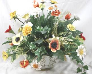 7258 - Ceramic Flower Arrangement - 16" x 20"
