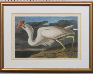 9006 - Great White Heron by John J Audubon 30 X 22.5
