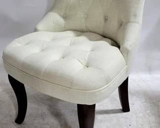 4180 - Tufted Upholstery Accent Chair by Butler 30 x 22 x 19 few spots
