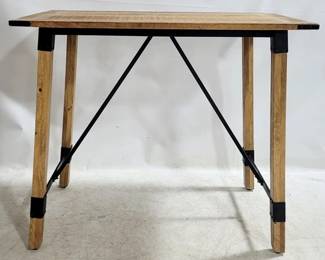 4135 - Butler Specialty Wood & Metal Bar Height Table 44 x 52 x 28
