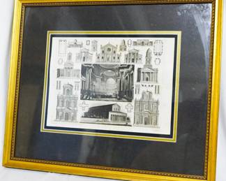 284 - Henry Winkles Architectural Engraving 19.5x17
