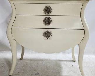 4166 - Hooker Bombe side 3 Drawer Chest 33 x 36 x 19
