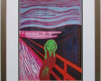 9054 - Scream Giclee by Peter Max 22 X 26
