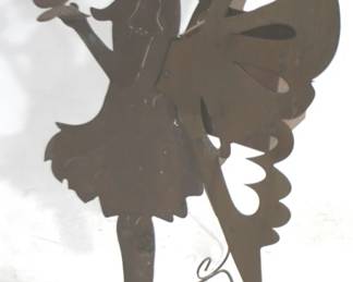 7142 - Metal Fairy Garden Decor - 31" x 17" x 12"
