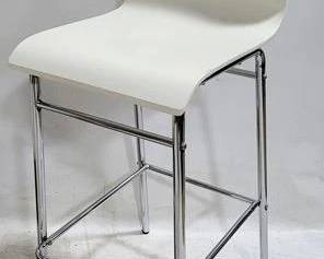 4181 - Butler Specialty Chrome Base Bar Chair 42 x 15 x 19 seat height 29"
