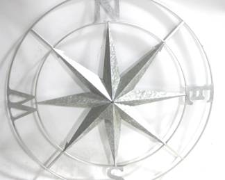 7130 - Metal Compass Star - 42" Round

