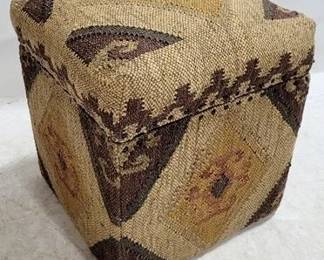 4188 - Butler Kilim Storage Ottoman 20 x 16 x 16
