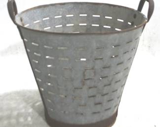 7125 - Metal Olive Bucket - 16" x 15"
